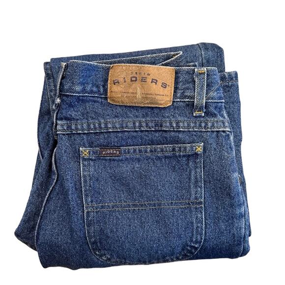 Lee Riders Jeans Unisex 31 x 32 Vintage Cotton Denim High Waist Straight Leg - Picture 1 of 14